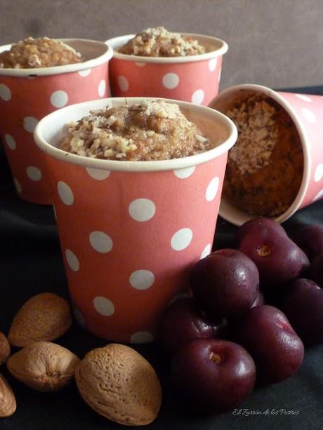 Magdalenas en vasitos con Espelta Magdalenas en vasitos con Espelta