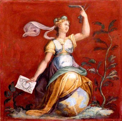 Alegorías de la Geometría de la Villa d´Este en Tívoli