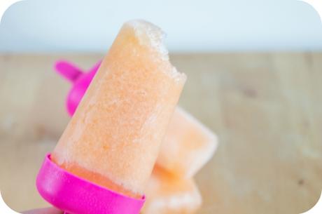 Polos de melon cantalupo y calabaza Polos de melon cantalupo y calabaza