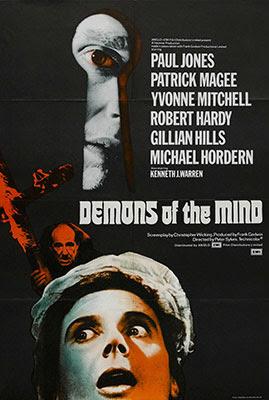 Poster Demons of the Mind (1972), una película dirigida por Peter Sykes