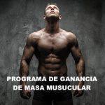 Programa de nutrición de ganancia de masa muscular