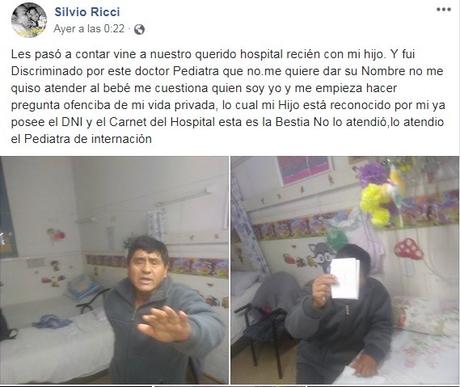 Argentina. Un médico homofóbico niega asistencia médica a un bebé.