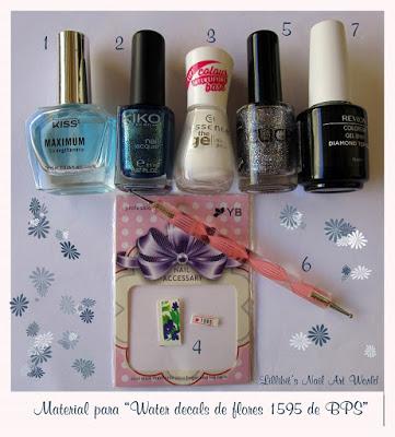 Water decals de flores 1595 de Born Pretty Store Water decals de flores 1595 de Born Pretty Store