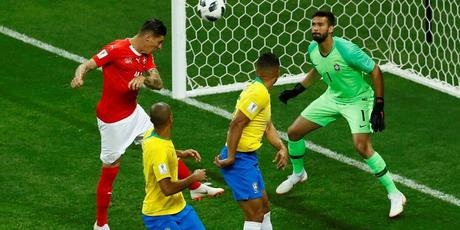 Zuber marcó el 1-1 del Brasil vs Suiza por el Mundial Rusia 2018. (AFP)