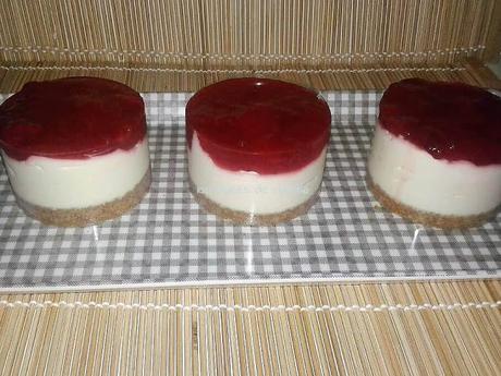 cheesecake de chocolate blanco