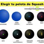 Elegir tus pelotas de Squash
