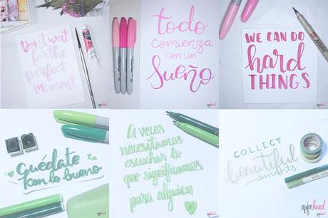 Resumen: Reto raimbow de lettering