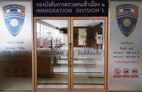 Oficina de Inmigracion en Tailandia