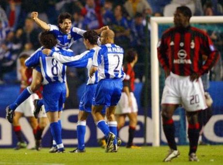 Resultado de imagen para deportivo la coruna vs milan 2004