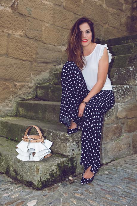 Look arreglado con palazzo de lunares _DSF7609