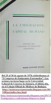 LA EXTREMADURA VACIADA. ENCUENTRO SOBRE EMIGRACIÓN.Moisés...