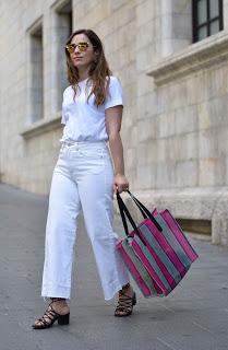 How to wear white jeans