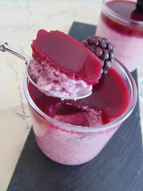 Mousse de moras silvestres