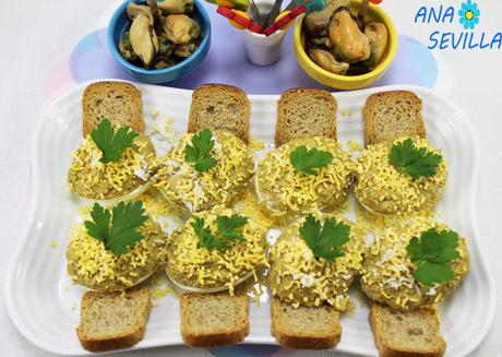 Huevos rellenos de mejillones Thermomix Huevos rellenos de mejillones Thermomix