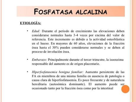 Fosfatasa alcalina Fosfatasa alcalina