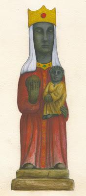 Nuestra Señora del Tiro ¿Una Virgen Negra, del Temple toledano...?