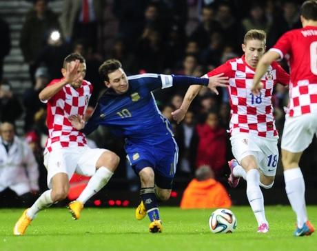 Messi contra Croacia en 2014.