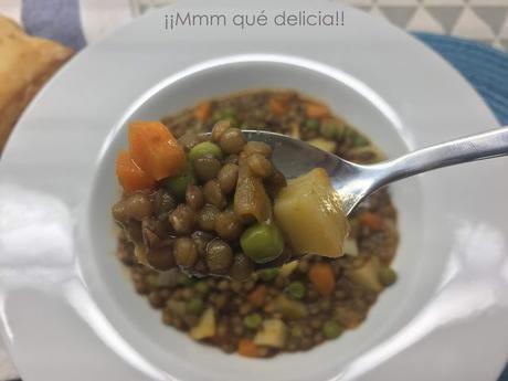 LENTEJAS A LA JARDINERA