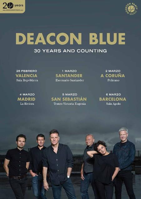 Gira española de Deacon Blue en 2019