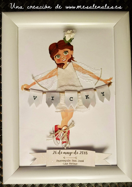 UN REGALO PARA VICKY. RECORDATORIOS DE COMUNIÓN ORIGINALES