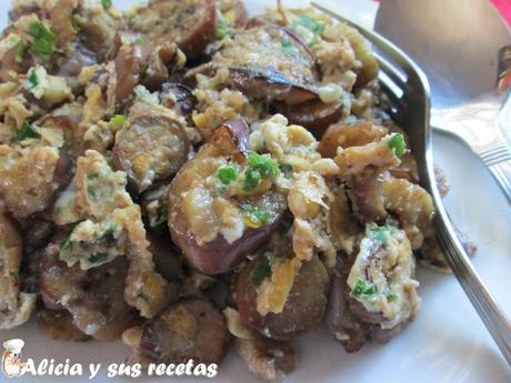 REVUELTO DE BERENJENAS VIOLETAS REVUELTO DE BERENJENAS VIOLETAS