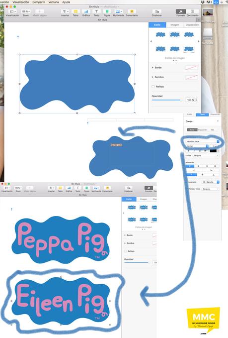 Diy como editar el logo de peppa pig con el nombre de tu peque - Paperblog