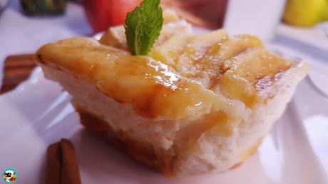 Tarta de manzanas y queso