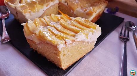 Tarta de manzanas y queso