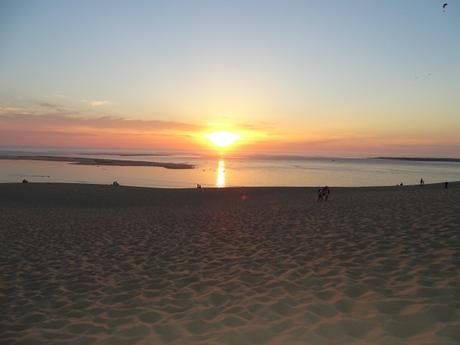 atardecer duna pilat en francia