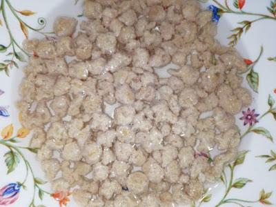Revuelto de Soja Texturizada con Setas y Champiñones Revuelto de Soja Texturizada con Setas y Champiñones