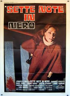 SIETE NOTAS EN NEGRO (Sette note in nero) (Italia, 1977) Giallo, Intriga