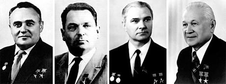 koroliov-mishin-glushko-chelomei-ingenieros-programa-espacial-soviético