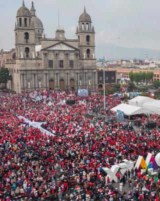 ANTE MÁS DE 40 MIL SIMPATIZANTES, MEADE SE COMPROMETIÓ A TRABAJAR POR UN MÉXICO UNIDO