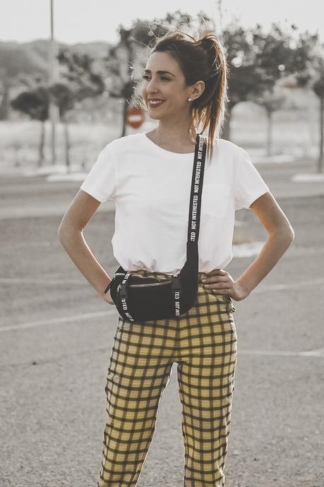 Pantalon amarillo tartan