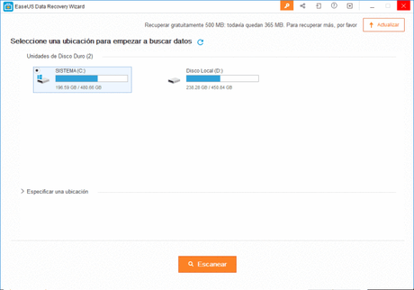 EaseUS Data Recovery Wizard Foto de EaseUS Data Recovery Wizard