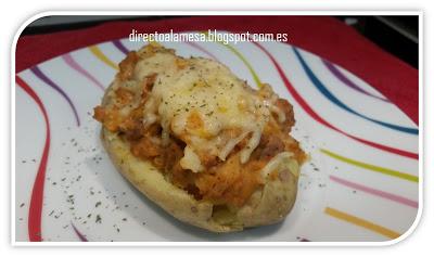 Patatas rellenas de carne Patatas rellenas de carne