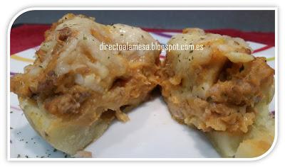 Patatas rellenas de carne Patatas rellenas de carne