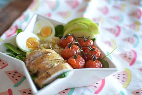 Ensalada de quinoa con pollo