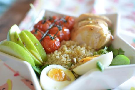 Ensalada de quinoa con pollo