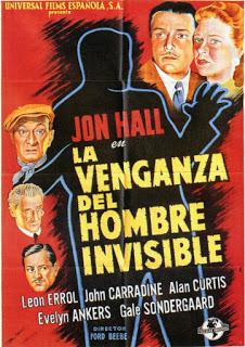 VENGANZA DEL HOMBRE INVISIBLE, LA (Invisible Man's Revenge, the) (USA, 1944) Fantástico