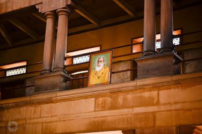 Planta alta, cerrada, del edificio templo de Bharat Mata Mandir. Benarés. Viaje_India_Benares
