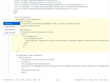 Como insertar en tu Web una parte de código alojado en Github Como insertar en tu Web una parte de código alojado en Github
