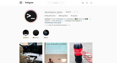 7 Cuentas de Instagram que debes Seguir si eres Developer