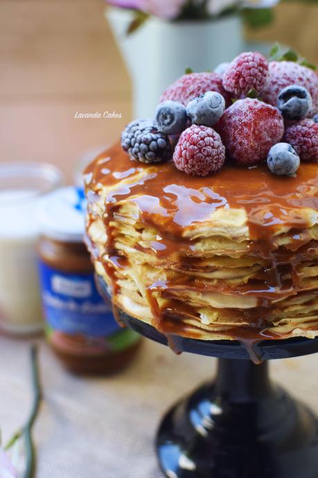 Tarta de Crepes y Dulce de Leche (Mille Crepe Cake)