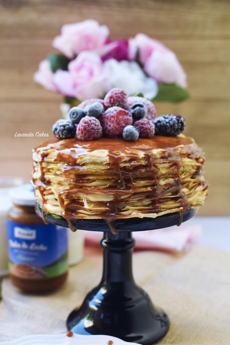Tarta de Crepes y Dulce de Leche (Mille Crepe Cake)