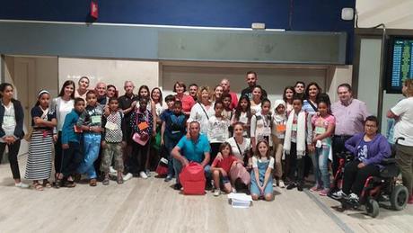 Empiezan a llegar a Dos Hermanas lo niños y niñas del programa Vacaciones en paz