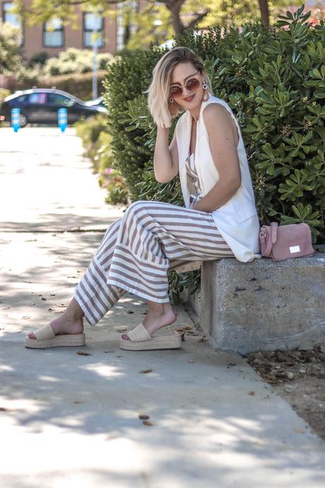 STRIPED JUMPSUIT