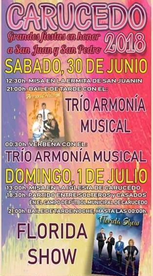 Grandes Fiestas en Carucedo en honor a San Juan y San Pedro