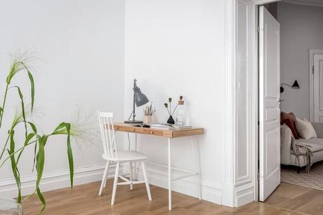 estilo escandinavo decoración dormitorio nórdico decoración de verano decoración colores suaves decoración colores neutros bambu madera clara   