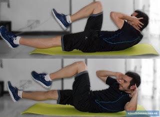 bicicleta entrenar abdominales